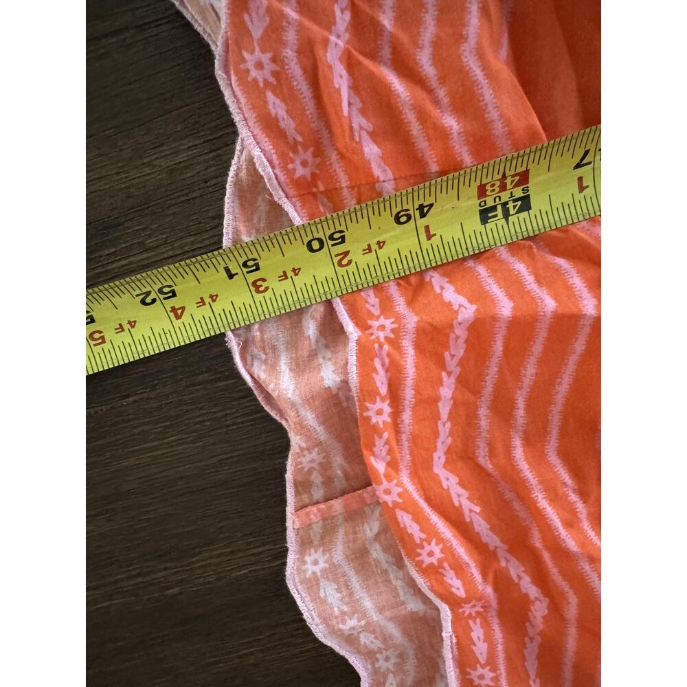 Omika Emeline Maxi Dress Womens Small Orange Vani Papaya Belted Shirt Tiered - Picture 11 of 14
